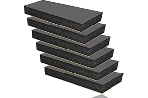 EUNEWR 6 protezioni autoadesive per garage, 30 x 10 x 3 cm, protezione per portiera dell'auto, extra spessa, per portiere dell'auto, garage e auto