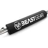 Beast Gear Podkładka pod sztangę, wytrzymała, podnoszenie ciężarów, przysiadów i bioder, z bezpiecznym zapięciem na haczyk i 