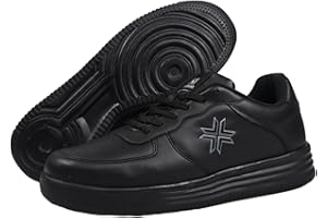 BUCKHEAD Men and Women Breathable Leather Trainers, Daily Walking, Comfortable Slip-On Sneakers, Sports, Running Unisex Casual Outdoor Lightweight Shoes