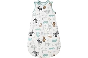 Mosebears Saco de Dormir de Invierno para Bebé - 2,5 TOG 100% Algodón - Varios Tamaños Desde el Nacimiento Hasta 18 Meses - Todo el Año