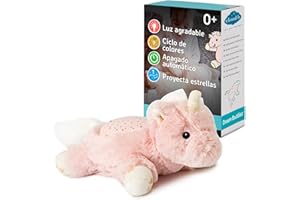 Cloud B Mini Luz nocturna calmante Proyector de estrellas | Brillo suave | 3 colores | 1 constelación | Apagado automático | Luz nocturna unicornio Dream Buddies Ella The Unicorn