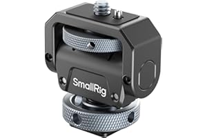 ‎SMALLRIG SMALLRIG Camera Monitor Mount Lite z zimną stopką, obracanie 360 ° i pochylenie 180 ° do monitora polowego, LED, lampa błyskowa, maksymalna nośność 90 ° pochylenie 3,2 kg - 3809