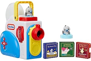 little tikes Story Dream Machine Kit de Inicio con 3 Cuentos de Hadas Clásicos - Proyector de luz, Sonido y Audio para niños - Incluye 3 Cuentos y 1 Personaje - para niñas y niños Mayores de 3 años