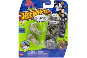 Mattel HGT46 Hot Wheels Mini Skateboard avec Chaussures Assortis Multicolore