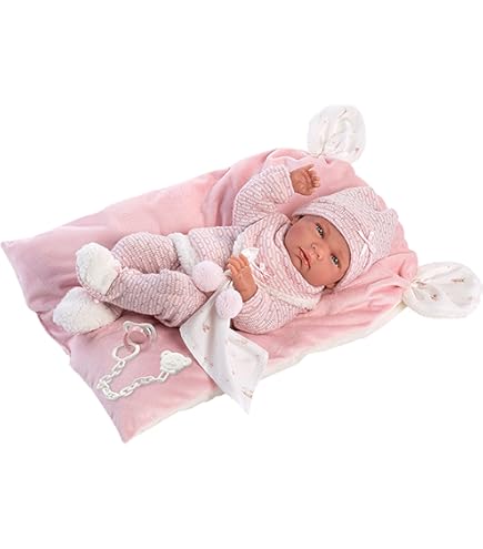 Vásárlás: Llorens Llorens: Mimo Llorón 42cm-es baba hanggal kutyusos előkével (74120