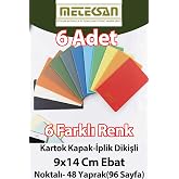 Meteksan 6'lı Cep Boy (9x14cm) 6'lı Karışık Renkli