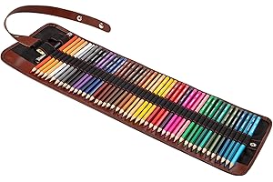 KidsPark Matita di Colori Kit Disegno Professionale, Matita Disegno Incluso 48pcs Matite Colorate & Taglio & Materiale Disegno per Bebe Bambini Adulto Disegna Principiante con Astuccio