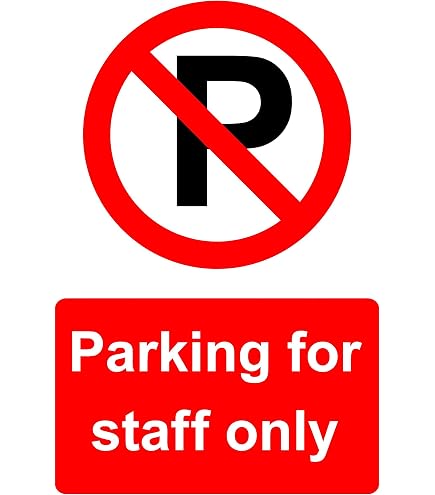 Vsafety Schild 'Kunden-Parking Only' – 300 X 200 Mm, Starrer Kunststoff, Schwarz, Für Parkplatz-Kennzeichnung