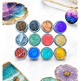12li Epoksi Re&ccedil;ine Mini Toz Pigment Boya Seti, Mum Boyası, Beton Boyası, Kokulutaş Boya - A3