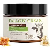 Beef Tallow Cream 120g,Cow Tallow,Beef Tallow Face Cream | With Tallow Grass Fed and Honey, Fast Absorption, Deeply Hydrates