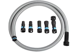Cen-Tec Systems 94698 Quick Click 3m Hose for Home and Shop Vacuums with Five Piece Power Tool Adaptor Set for Dust Collection