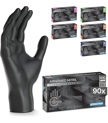 Safe Health Guanti Monouso Nitro-V Viola Taglia XL – 90 Pezzi, Senza Lattice, Ipoallergenici, Uso Medico E Alimentare, CE EN455