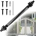 Gate Spring Closer Self Closing Gate Spring Adjustable Metal Gate Closer Heavy Duty Closing Spring with Fittings for Garden Doors Fence Doors 14 Inch