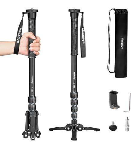 Koolehaoda Professional Portable Magnesium Aluminium Alloy Tripod Monopod