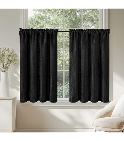 PONY DANCE Rideau 60x120 De Cuisine Demi Rideau, Brise- Bise