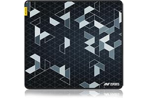 Ant Esports Prism Mouse Pad with Anti-fray Stitching, Waterproof Surface & Non-Slip Rubber Base with Stitched Edges Gaming Mo