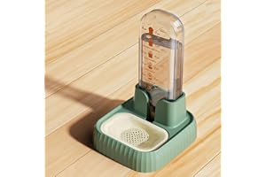KASSIVA Cat Water Dispenser, 520ml Automatic Pet Water Feeder Drinking Fountain Bottle for Small Dog Puppy Cat Rabbit Small Animal (Green)