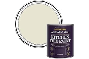 Rust-Oleum Grey water resistant Kitchen Tile Paint in Matt Finish - Oyster 750ml, SHDRCT1498, 0.75 Liters