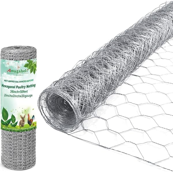 Welded Wire Fence Mesh – 2ft X 25ft Galvanized Steel Garden Fencing For Pets & Plants
