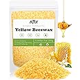 Yellow Beeswax Pellets, Beeswax for Candle Making, Beeswax Pellets Cosmetic Grade Eco Friendly Products, Premium Beeswax for Body, Skin Care DIY, Lip Balm and Soap Making Supplies (200g, Yellow)