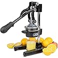 Ghime Hand Press Juicer Heavy Duty Stainless Steel Citrus Manual Juicer and Orange Squeezer - Black (3 Month Warranty)