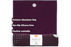 MANDUKA Yogitoes Yoga Mat Towel - Absorbent, Non-Slip, Quick-Drying Microfiber Towel with Non-Slip Technology for Hot Yoga, Pilates, Beach and General Fitness