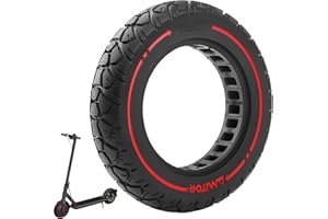 VOLOHAS Pneumatici in gomma massiccia, 10 x 2,125, pneumatici solidi da 10", 250 x 54, pneumatici di ricambio, pneumatici solidi, a prova di foratura, larghezza della scanalatura 36 mm, per ruote con