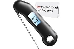 ThermoMaven F1 Turbo Meat Thermometer Digital - 3X Faster 0.5s Instant Read, Food Cooking Thermometer Precise ±0.3℃, IP67 Waterproof Magnetic, Brighter Backlight, Bottle Opener for Kitchen BBQ Grill