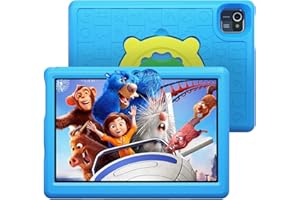Nicewise Tablet for Kids Android 13 Kids Tablets 10 Inch with HD Display 5000mAh 6GB + 64GB Quad Core Processor Parental Control Kidoz WiFi Dual Camera Children Learning Kids Tablet, Blue