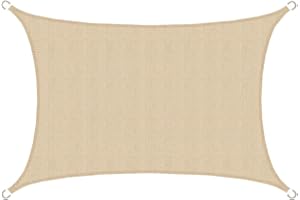 ‎AMANKA AMANKA UV Sonnensegel 2x3m Rechteckig Wasserdurchlässig - Sonnenschutz Balkon Terrassendach Sichtschutz - Outdoor Sonnensegeltuch Sonnenschutz Terrasse Trampolin Pergola Wohnwagen Pool Teich Camping