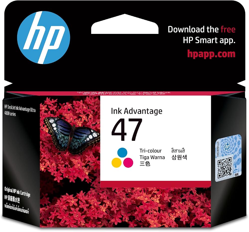 HP 47 Renkli Mürekkep Kartuşu (6ZD61AE)