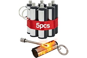 Permanent Match 5-Pack, Compact Fire Starter Tool ， Metal Forever Flint Matchstick for utomhusbruk, camping, överlevnad och n