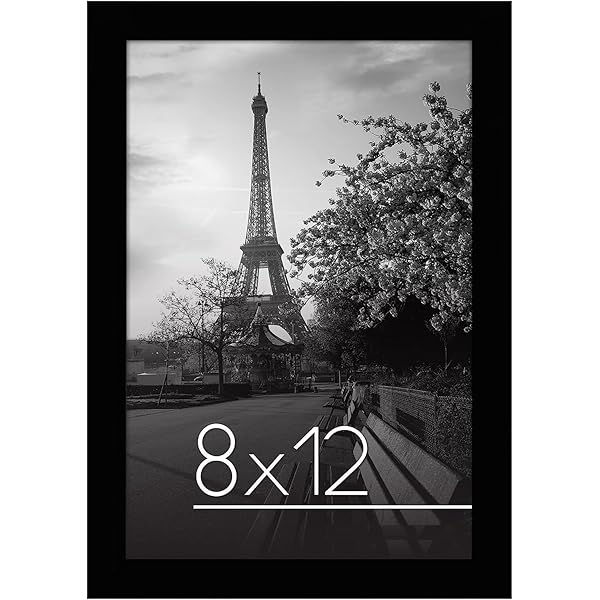 MENNTHUI 5.5x8.5 Black Picture Frame - Tabletop Or Wall Mount For Photos & Artwork