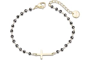 PengJin Bracelet Femme, Bracelet Femme Lucky Clover, Bracelet Femme Acier Inoxydable, Bijoux Femme Cadeaux de Noël Anniversaire Femme Cadeaux Fête des Mères