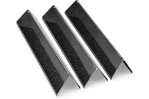 VNIERXFUL 7635 Flavorizer Bars para Weber Spirit I & II 200 Series, Spirit I E210/220 & II E210/S210 (con botones de quemador delanteros), placa de calor de porcelana de 38,9 cm, piezas de repuesto para Weber