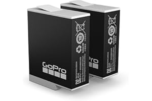 Pack de 2 Batteries Enduro Rechargeables GoPro (HERO12 Black/HERO11 Black/HERO10 Black/HERO9 Black) - Accessoire GoPro Officiel