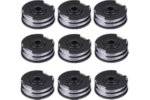 CHUANCHENG Lot de 9 bobines de Fil de Coupe 6 m de Rechange pour Bosch Art 24 27 30 30-36 LI débroussailleuse No.F016800351