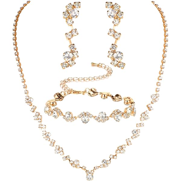 Cerslimo Sieradenset voor dames, zilver 925, goud, roségoud, voor
