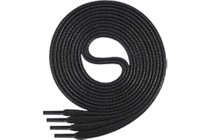 Di Ficchiano Sznurowadła I odporne na rozerwanie, płaskie sznurowadła ø 5 mm, z delikatnej bawełny/woskowanej, do butów sportowych, skórzanych, sneakersów i wielu innych długości 70-140 cm, w różnych