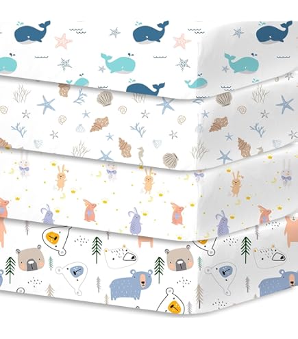 LENAST Drap Housse Pour Lit Bébé, à Pois, Lune, 60x120 Cm - Belgique