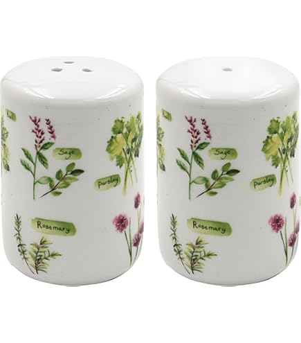 The Bridge Collection Salt & Pepper Shakers, Ceramic, White