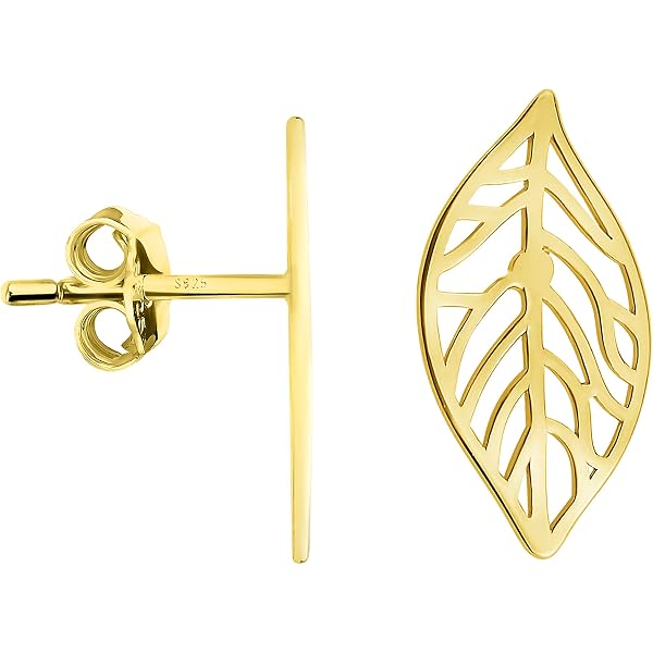 SOFIA MILANI Damen Ohrstecker Aus 925er Sterlingsilber – Elegantes Blatt-Design, Mit Rhodiumschicht Und Geschenkbox