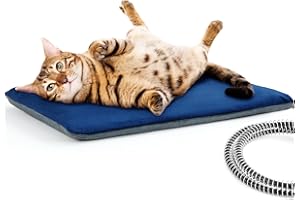 Pecute Tappetino Riscaldante per Cani e Gatti Addensato, Tappeto Riscaldante Cane Esterno, 30×40 cm, Temperatura Costante, Impermeabile, Cane di Piccola Taglia Gatto, Tappeti Riscaldanti per Cani