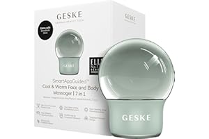 GESKE Cool & Warm Face & Body Massager | 7 in 1 | Masseur multi-actions | Visage & Corps | Refroidissement et réchauffement sans batterie | Raffermit, détend et dégonfle la peau