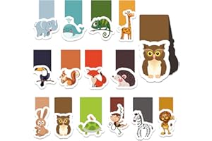 ‎SEASBOES 30 Stücke Lesezeichen Magnetisch, Tier Magnet Lesezeichen Magnetic Bookmarks Kit, Animal Kreativ Page Marker für Kinder Studenten Büro Schule Buchliebhaber Lesezubehör, Lesezeichen Kinder Mitgebsel