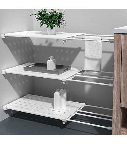Étagères Extensibles De Garde-Robe, Étagère Télescopique Pour Placard De Cuisine 278764