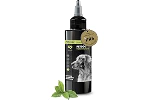 Peticare Perro Aceite de Cuidado Limpiador para Acaros del Oido y Anti-Parasitos - Gotas de Tratamiento, Limpia Eficazmente Orejas, Detiene Otitis Parasitaria - petDog Health 2108