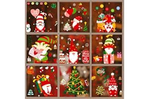 TBSCWYF Vetrofanie Fiocchi di Neve per Natale Finestra Vetrina Decorazioni natalizie per la casa Vetrofanie saldi Fiocco di Neve Stickers da Vetro Addobbi natalizi per la casa Vetrofanie (D)