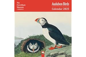 FLAME TREE GIFT Fitzwilliam Museum: Audubon Birds Wall Calendar 2025 (Art Calendar)