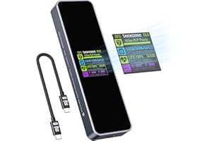 DockCase Intelligent Boîtier SSD M.2 NVME, 5s Power Loss Protection, Disque Vie Détection USB 3.2 10Gbps Boitier M.2 NVME SSD M-Key et M+B Key (10s-PLP)